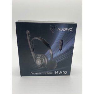 NUBWO HW02 USB Headset with Microphone Noise Cancelling in-line Control